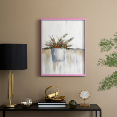 «Christmas Holiday Art CDX III», reproduction encadrée - bois massif
