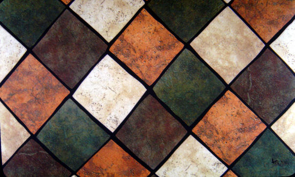 Tapis d'entrée antidérapant 30 po x 18 po Tiles