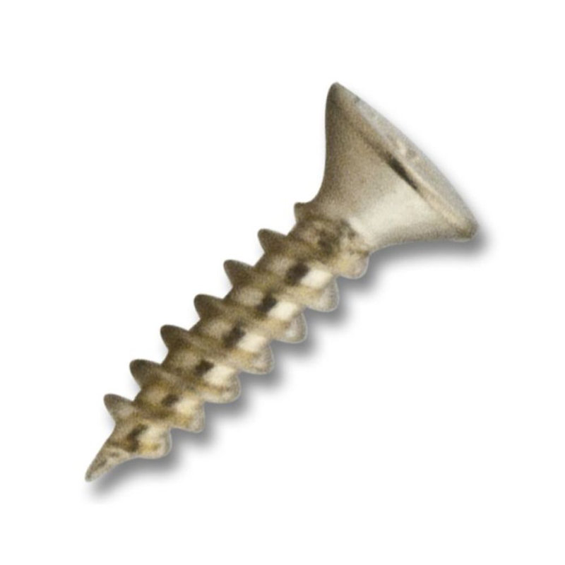 Polished Brass Philips Flat Head Coarse Thread, #4 x 1/2 in.