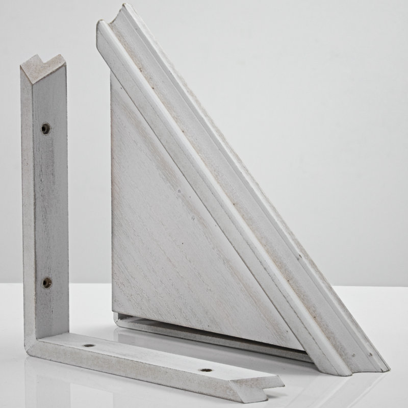  Gilbane 2 Piece Triangle Floating Corner Shelf, White