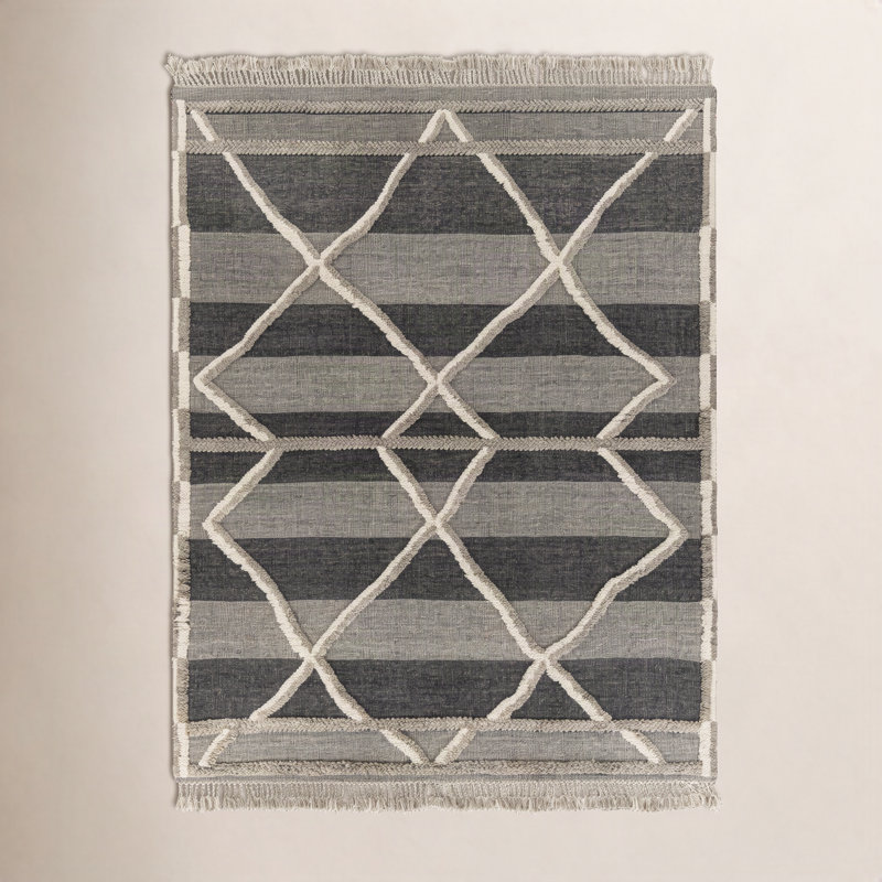 Leanna Wool Moroccan Indoor Rug, Rectangle 8' x 10'