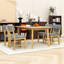 Ensemble repas avec 4 chaises rembourrées-2039450356