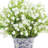 Baby Breath Arranged in a Ceramic Vase