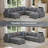 9pcs Compression Modular Flexible Combination Sectional-223029038