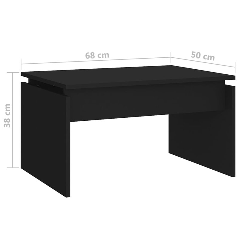 Goderski Sled Coffee Table, Black