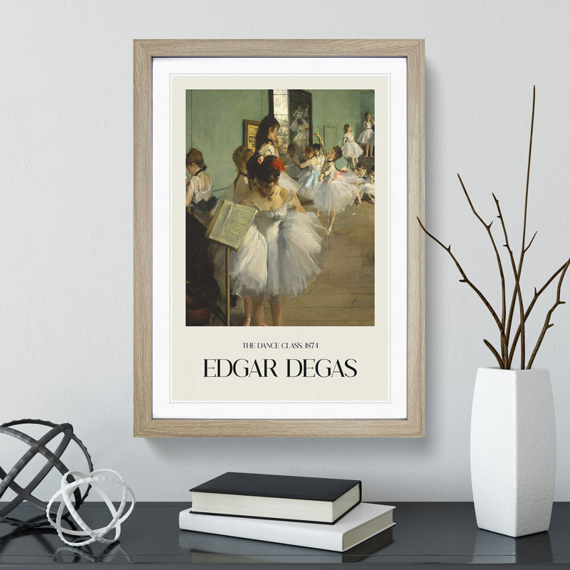 The Ballet Class Vol.2 by Edgar Degas - Picture Frame Painting, Oak Framed, 48cm H x 36cm W x 2cm D