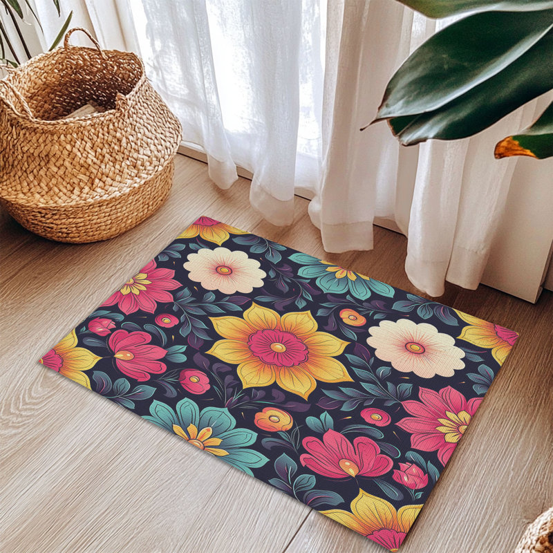 Tapis tressé Petal Symphony, Rectangulaire 3 pi x 5 pi