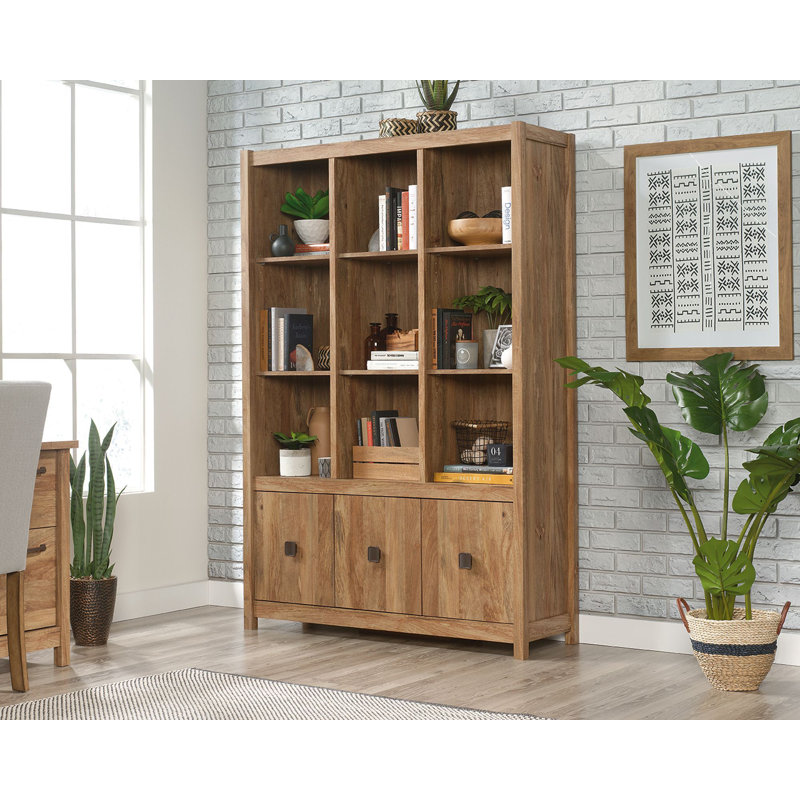 Storage Wall Farrie Storage Bookcase, 71.969" H x 48.307" W x 15.591" D, Brown