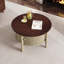 Table basse ronde vintage avec rangement-307778750
