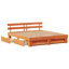 Bed Frame with Headboard Solid Pine Wood-1324561817-1324561818
