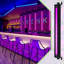 Ensemble de 4 barres lumineuses noires à DEL Uv pour décor de fête, club, néon