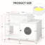 Bathroom Pet Washroom Cabinet, Cat Litter Box Enclosure In White, Space For Large Cats, Under Sink Storage, P2 Particleboard Hidden Bathroom, House White With Storage Facilities, Solution,