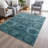 Machine Washable Indoor/Outdoor Xhevrie Blue Rug-1779754235