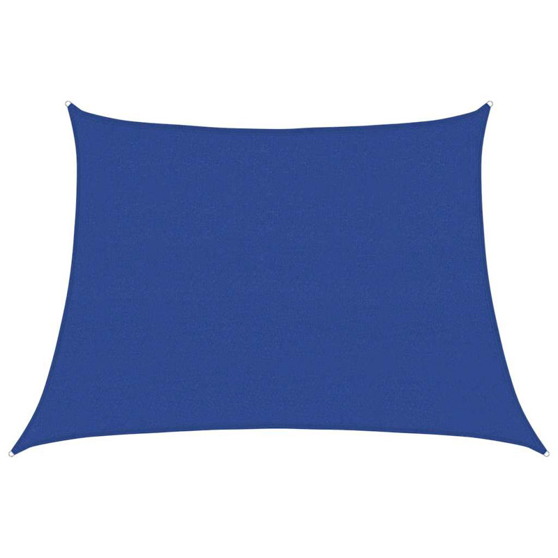 Dakota Fields Plastic Cover Retractable Freestanding Awning, Blue, 500cm W x 300cm D