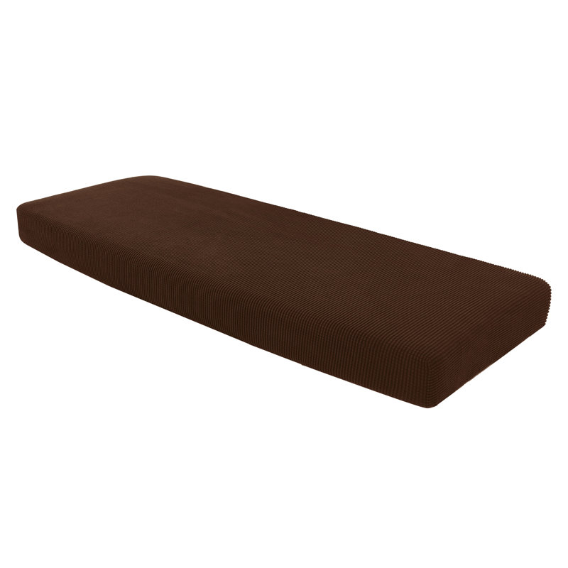 Housse pour canapé à coussins carrés / rectangulaires Dlerfeut, Café, H 9 po x l 75 po x P 27,5 po