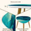 Ensemble de 2 tables basses gigognes Triangle