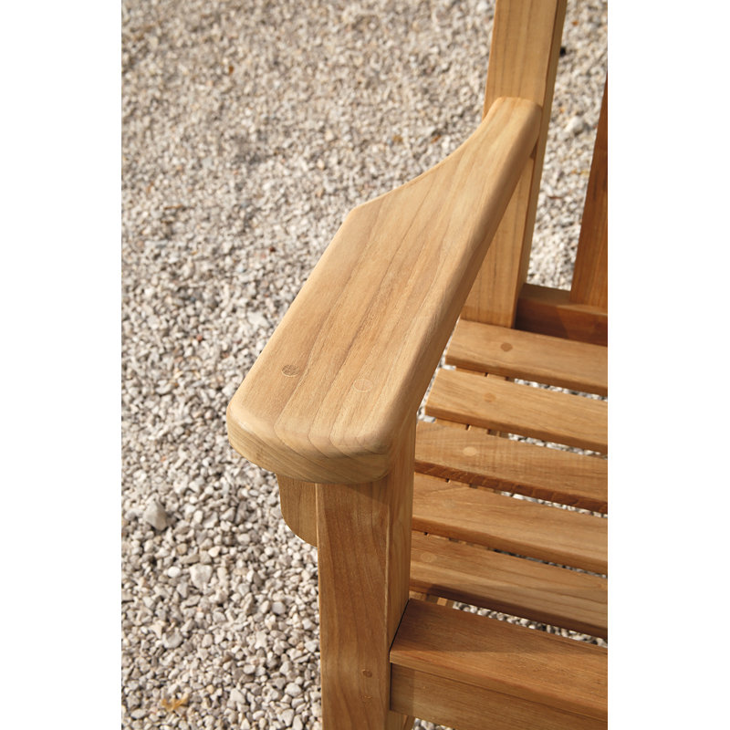 London Outdoor Teak Bench, 35" H x 63" W x 25" D