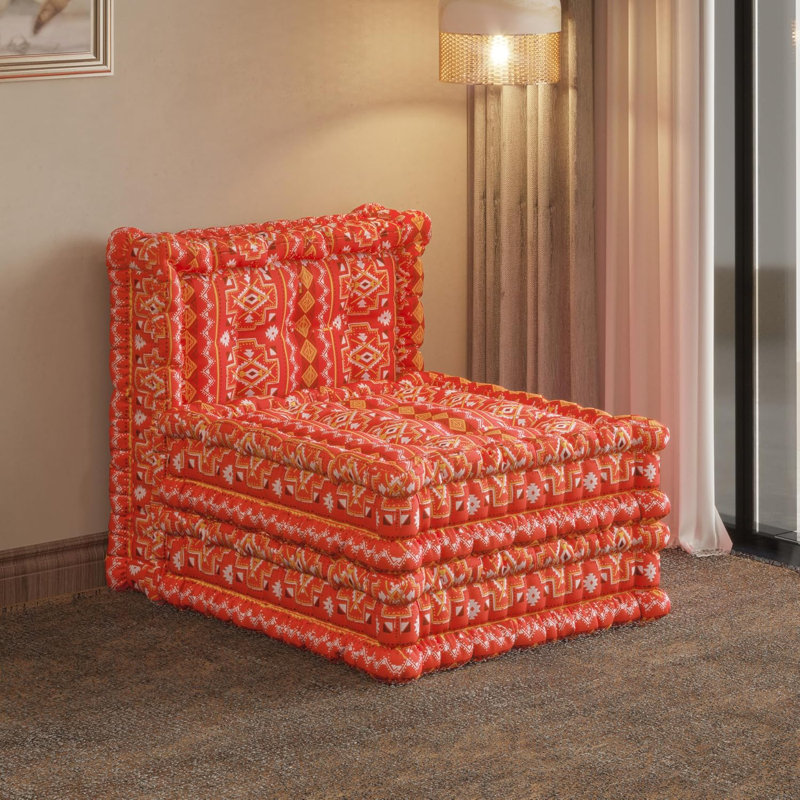 Velvet Accent Chair, Red