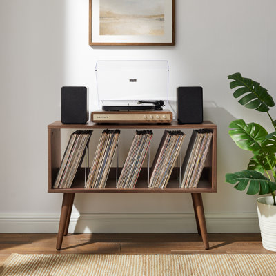 Liam Small Record Player Stand With Vinyl Storage