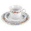 Tasse à thé et soucoupe bohémienne en porcelaine fleurs sauvages