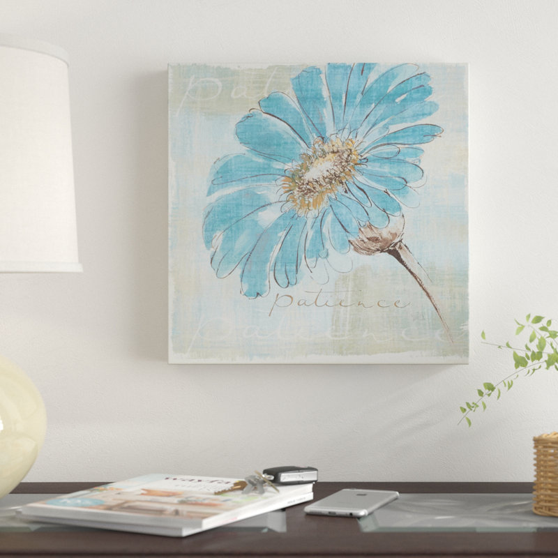 « spa marguerites ii », reproduction d’art sur toile tendue, H 14 po x l 14 po x p 2 po