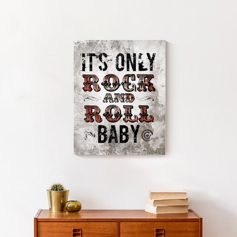 «It's Only Rock And Roll», reproduction sur toile, H 20 po x l 16 po x P 1,25 po