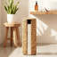 Porte-papier hygiénique Water Hyacinth - Organisateur de salle de bain en osier naturel, rangement autoportant pour 3 rouleaux, style Boho