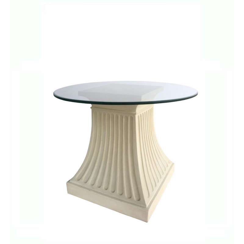 Fluted Outdoor Round Dining Table