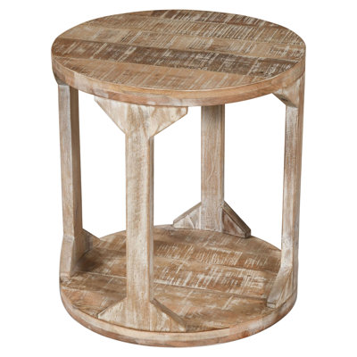 Table d'appoint Avni naturelle vieillie