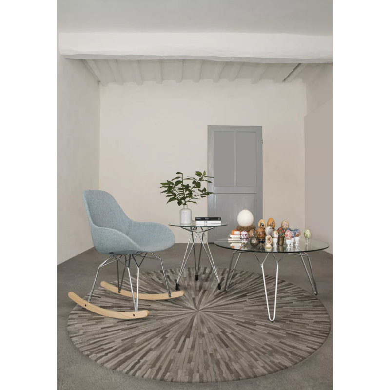 Sanibel Glass Top Single Coffee Table, Chrome