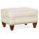 Repose-pieds rectangulaire en cuir véritable de 28,5 po de largeur Reddish