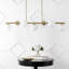 Luminaire suspendu linéaire pour îlot de cuisine à 7 lumières Demetria-961144145-961144144