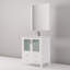 Meuble-lavabo de salle de bain 30 po X P 18,25 po D, plateau en céramique, ensemble de robinet et Miroir