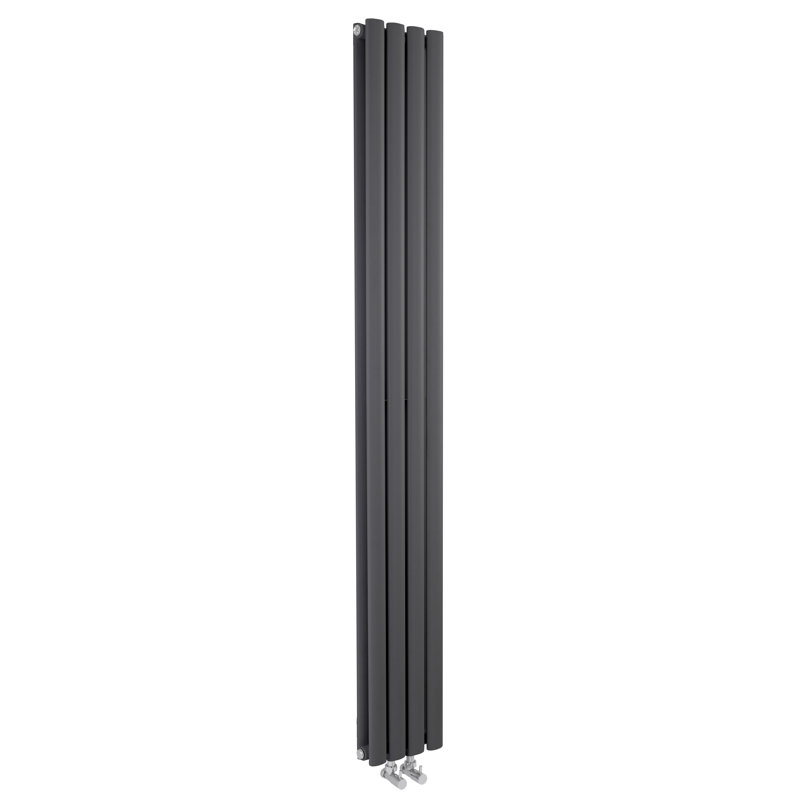 Revive Vertical Oval Panel Radiators, Anthracite