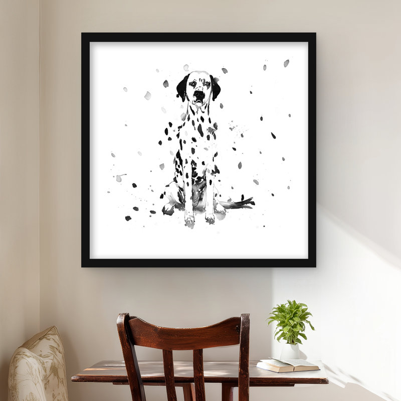 «Dalmatian Dog», reproduction encadrée avec passe-partout