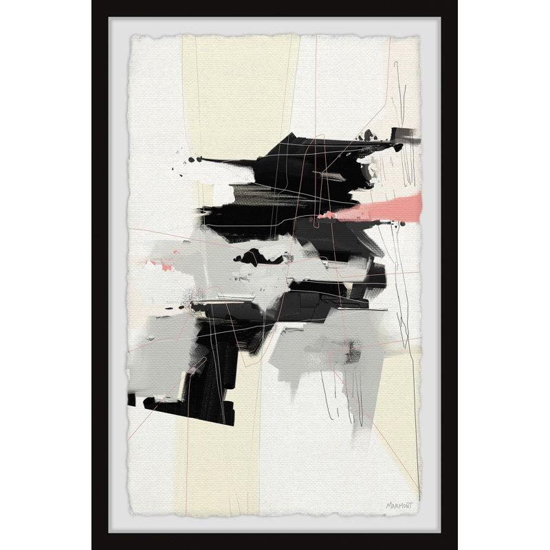 Formes méconnaissables - peinture encadrée, H 36 po x l 24 po x P 1,5 po