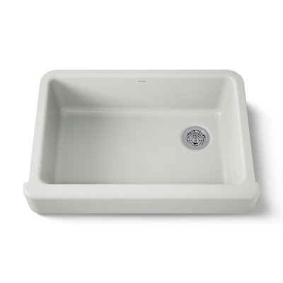Whitehaven® Self-Trimming 32-1/2" L x 21-9/16" W x 9-5/8" Under-Mount Single-Bowl Sink with Short Apron