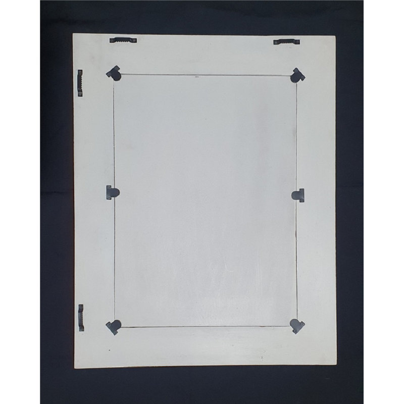 Almyra Flat Wall Mirror, White