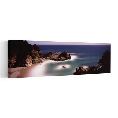 Formations rocheuses sur la côte, exposition au clair de lune, Big Sur, Californie, États-Unis, paysage contemporain abstrait, art mural
