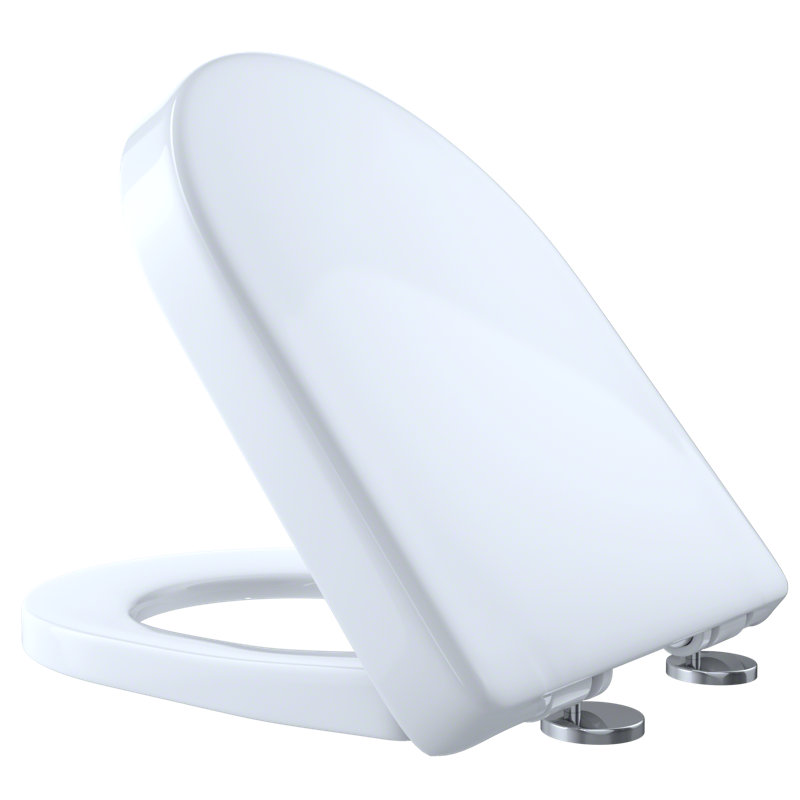 Siège de toilette en forme de D TOTO® SoftClose®, blanc coton