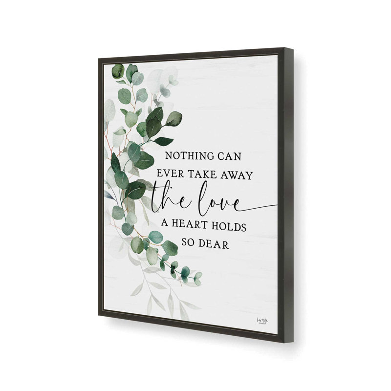 «The Love a Heart Holds» par Lux + Me Designs, reproduction d'art, L 30 x H 40, Noir, Impression encadrée