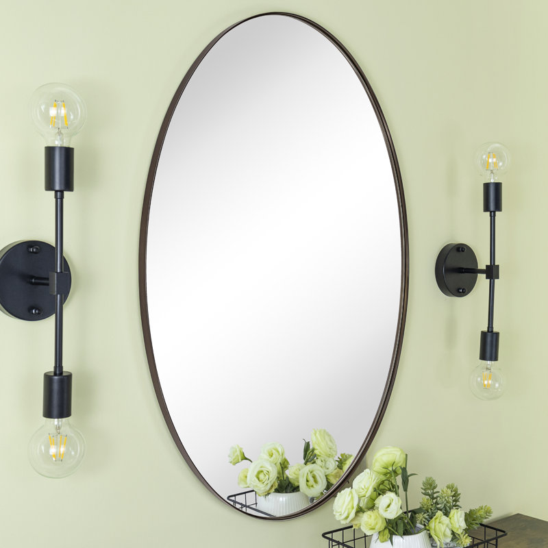 Miroir de salle de bain Javell, 30 po x 20 po, Bronze huilé