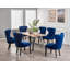Caesar Velvet Dining Chair, Ergonomic Curved Back With Solid Wooden Legs- Side Chair for Dining Room Kitchen Living Room - Single-360985943