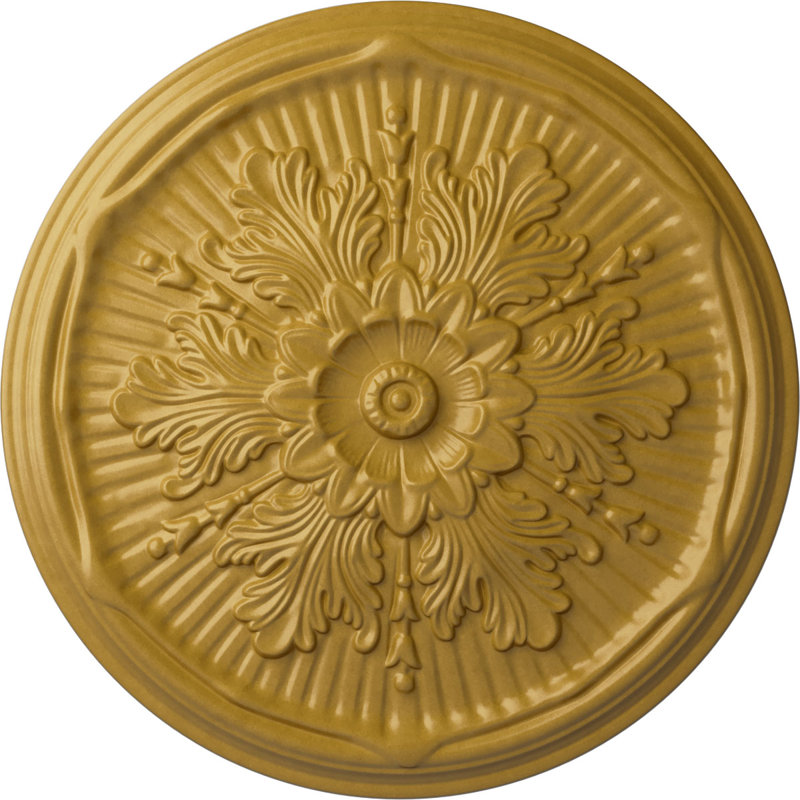 Médaillon de plafond Luton de 21 po x P 2 po (convient aux auvents jusqu'à 3 1/2 po), Or iridescent