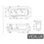Abberton 1700mm x 760mm Freestanding Acrylic Bathtub-118805786