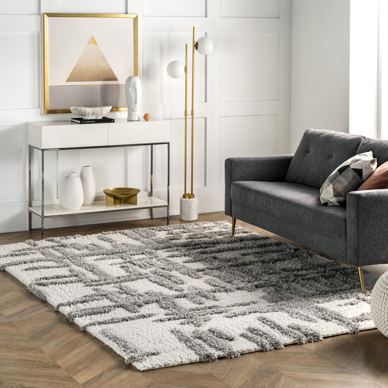 Tapis à poils longs Woke, Rectangle 4 pi x 6 pi