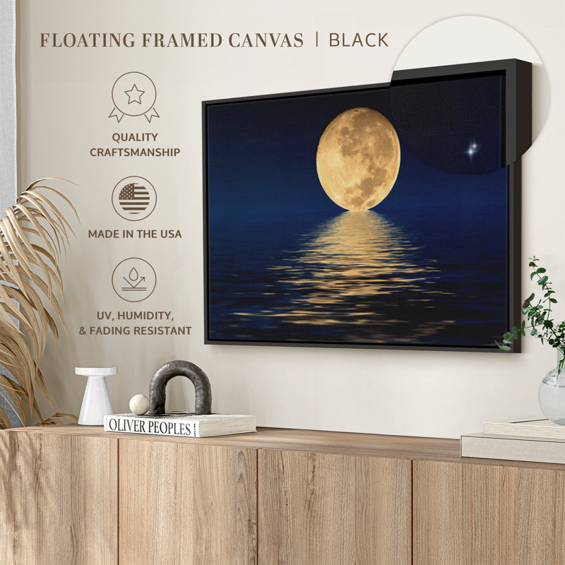 Impression sur toile Moon Light, H 27 po x l 40 po