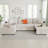 109" Convertible Sectional Sofa Bed - U/L-Shaped Configurations, Pull-Out Sleeper, USB Ports & Storage Ottoman in Chenille-1461882323