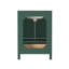 Meuble-lavabo moderne en bois vert avec lavabo 24 po pour salle de bain élégante