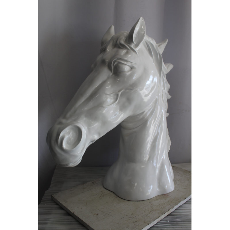 Buste étalon blanc en fibre de verre de la collection Nifao Pure Elegance 36 po x 14 po x H 36 po